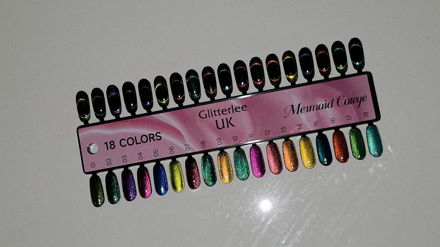 9D Cateye Collection 18 Colours 15ml Bottles