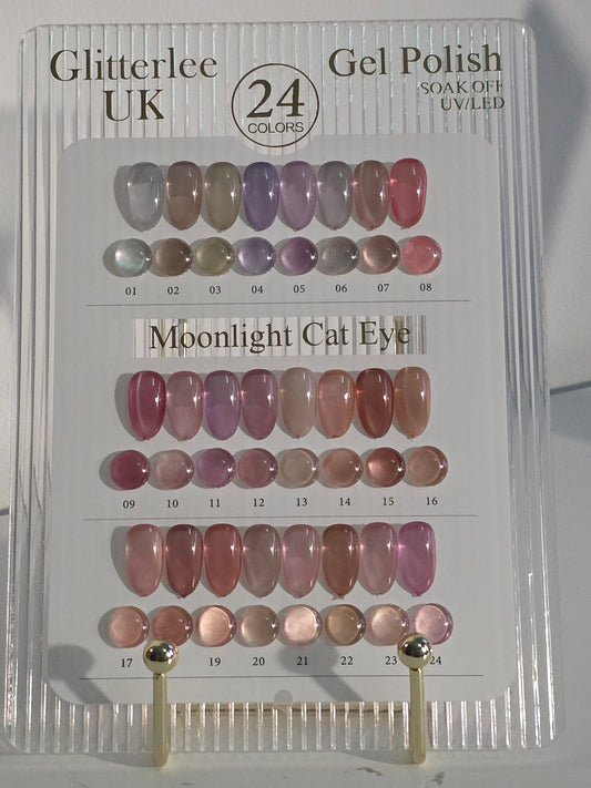 Moonlight Cateye Collection 24 Colours 18ml Bottles