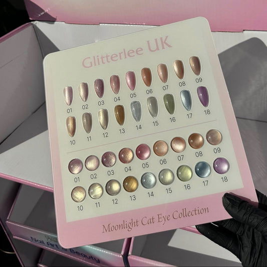 Moonlight Cateye Collection 18 Colours 15ml Bottles