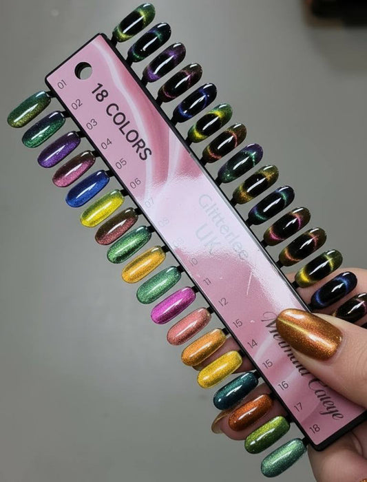 9D Cateye Collection 18 Colours 15ml Bottles