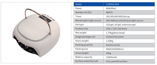 LED LAMP CURING MAX (WHITE)