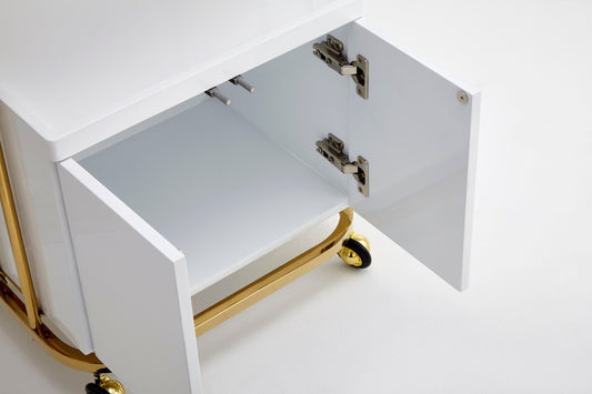 Beauty Spa Trolley - White Luxe