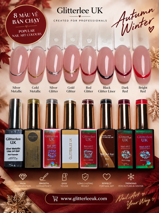 Gel Polish  Liners in Bottle  for Nail Art Design  Collection