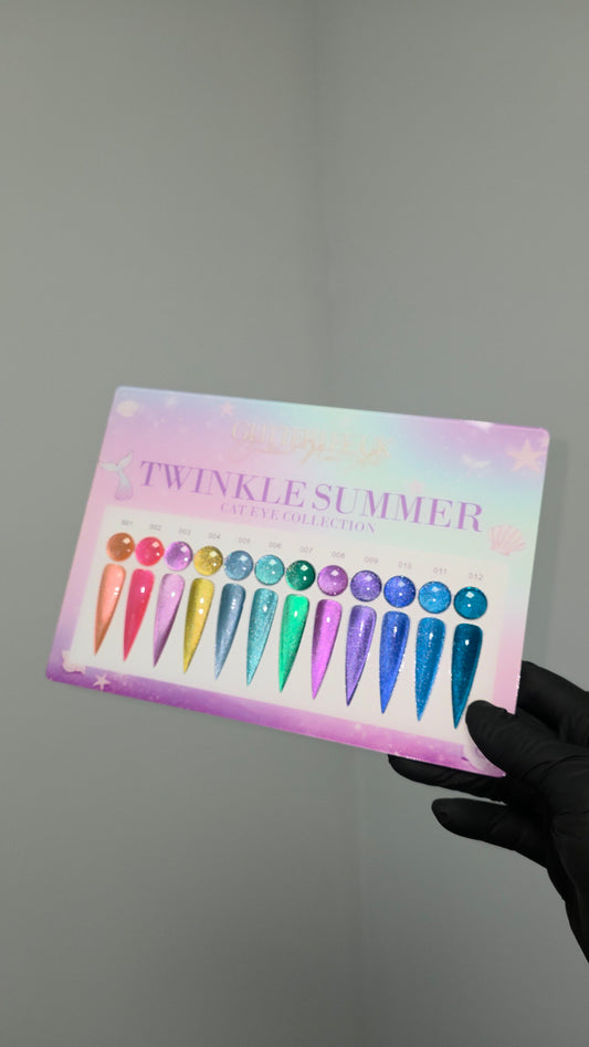 TWINKLE SUMMER CATEYE GEL ART
